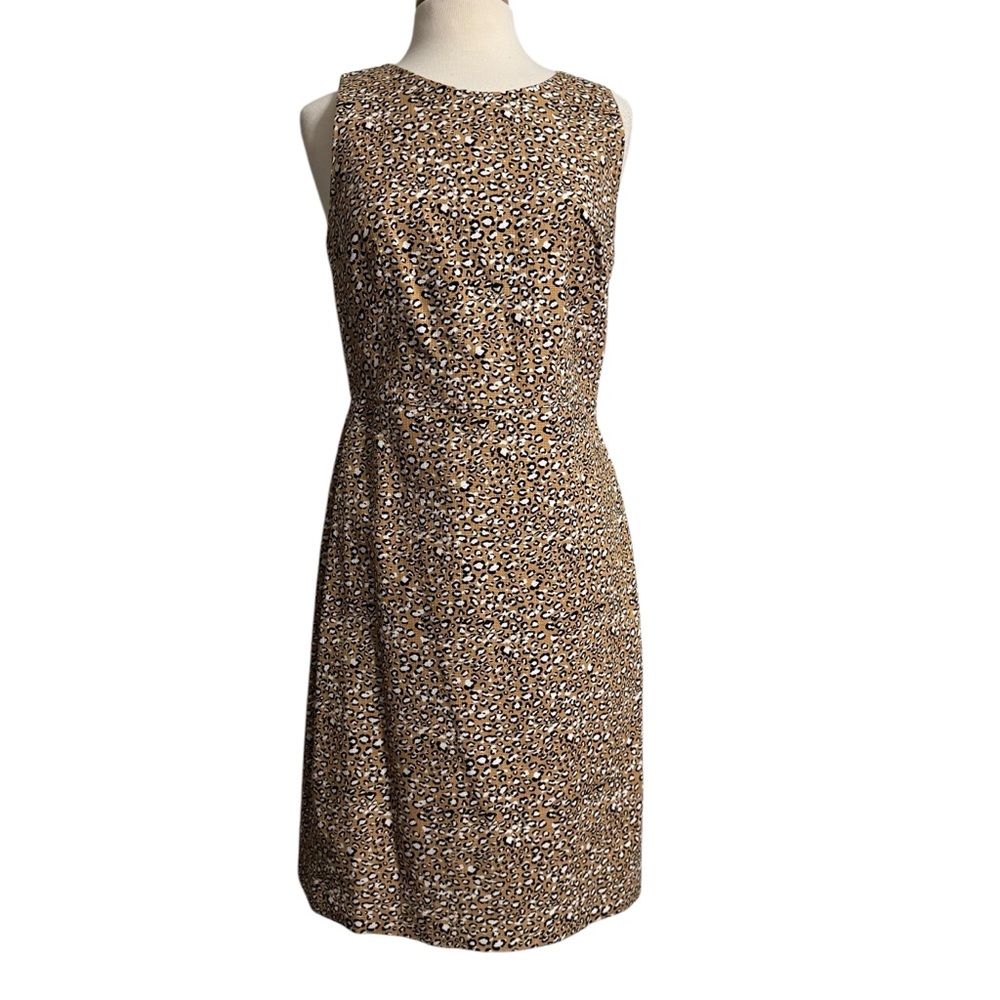 J.Crew Factory Leopard Print Sleeveless Dress size 10
